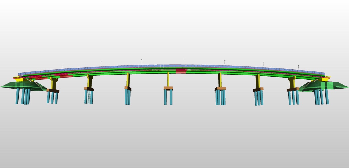Establishment of a monitoring system for the bridging structure and traffic flow in the area of the Grobelno overpass